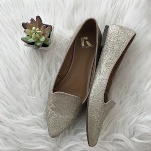 Sparkley Light Gold Flats, Worn Once!